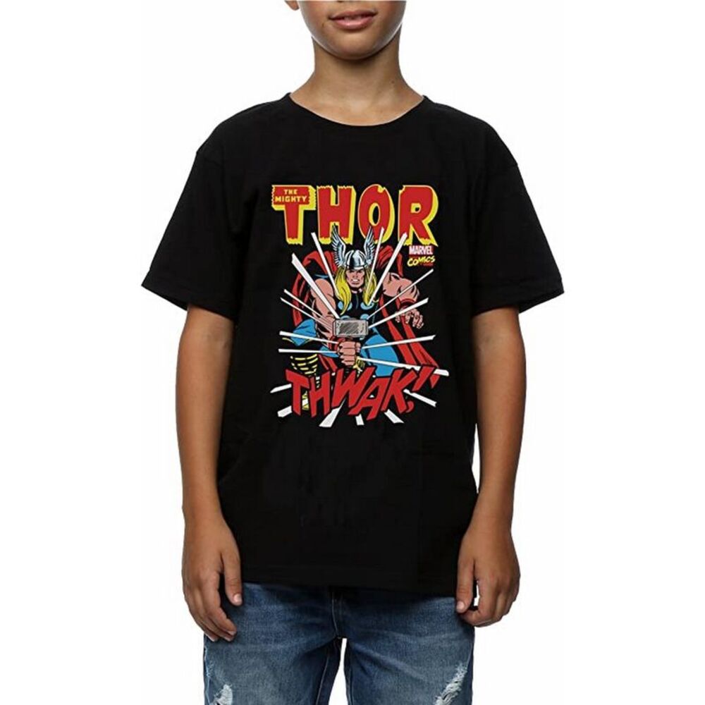 Thor Boys Thwak Cotton T-Shirt / Black